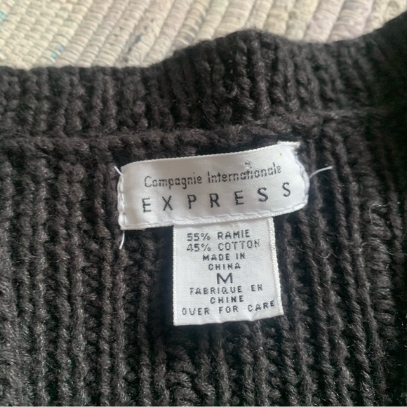 Vintage Compagnie Internationale Express 90s Geometric Cardigan Sweater vest - Picture 3 of 8